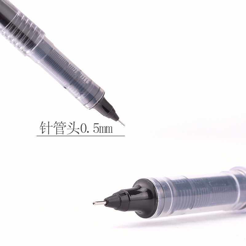 新款直销白雪X速干55直液式走珠笔可换替芯彩色中性笔0.5mm换囊手