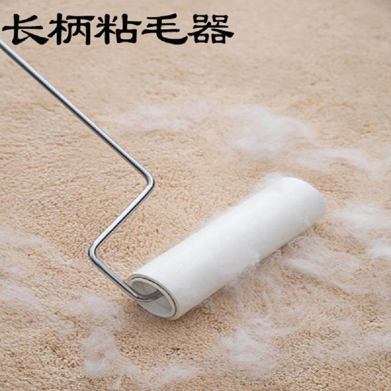 直销新款长柄粘毛器家用除毛发滚筒可撕式粘毛卷宠物清洁粘毛发除
