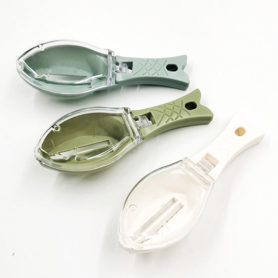 直销新款家用厨房小工具带盖鱼鳞器厨房鱼鳞刨刮器 手动去鱼鳞工