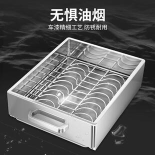 厨房抽拉式 直销新款 碗碟架置物架家用放碗架橱柜内置抽屉拉篮餐具