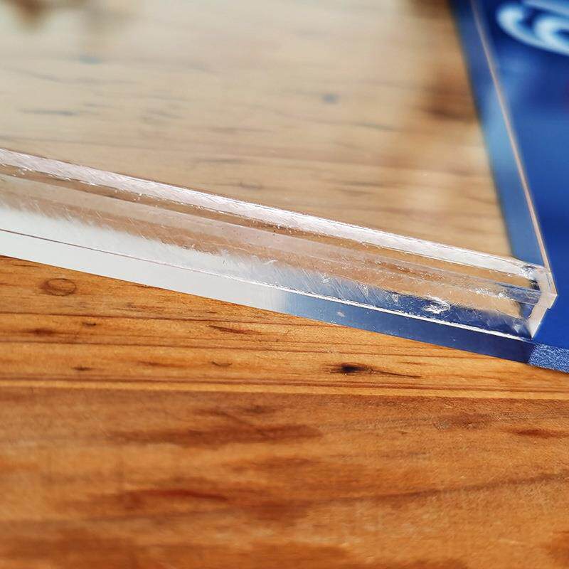 新款直销亚克力彩印卡槽 U型单双层照片广告插槽有机玻璃插纸展示