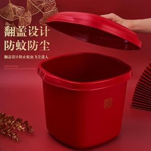 家用米桶储物罐防虫防潮面粉密封罐五谷杂粮收纳盒中式 直销新款 婚