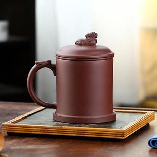 宜兴紫砂杯男士 直销新款 家用茶杯泡茶内胆过滤海纳百川水杯