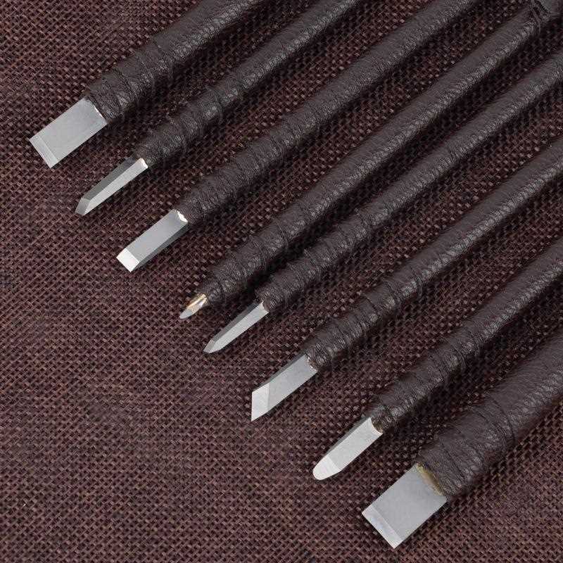 直销新款篆刻刀工具套装钨钢雕刻刀石刻印章工具木雕刀硬质合金刀