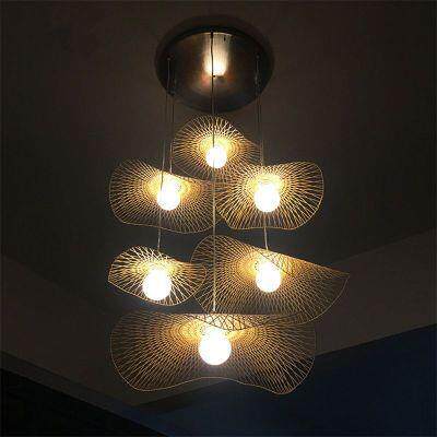 新款直销东南亚竹编艺术吊灯创意个性餐厅茶室装饰灯现代简约餐厅