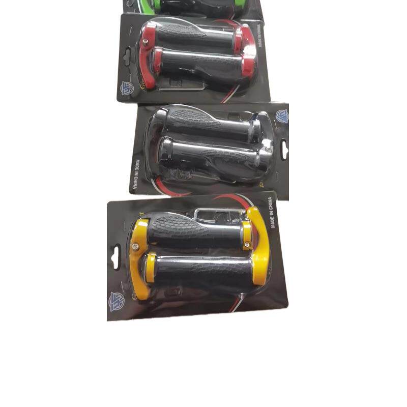 直销新款山地自行车把套副把套装可锁死把套人体工程学牛角付把