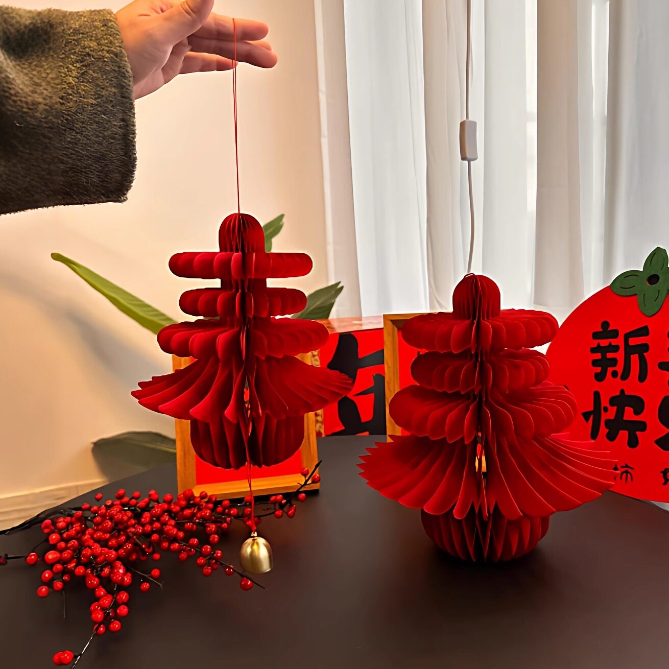 春字挂饰新年装饰灯笼过年2026马年布置装饰挂件入户门客厅氛围感