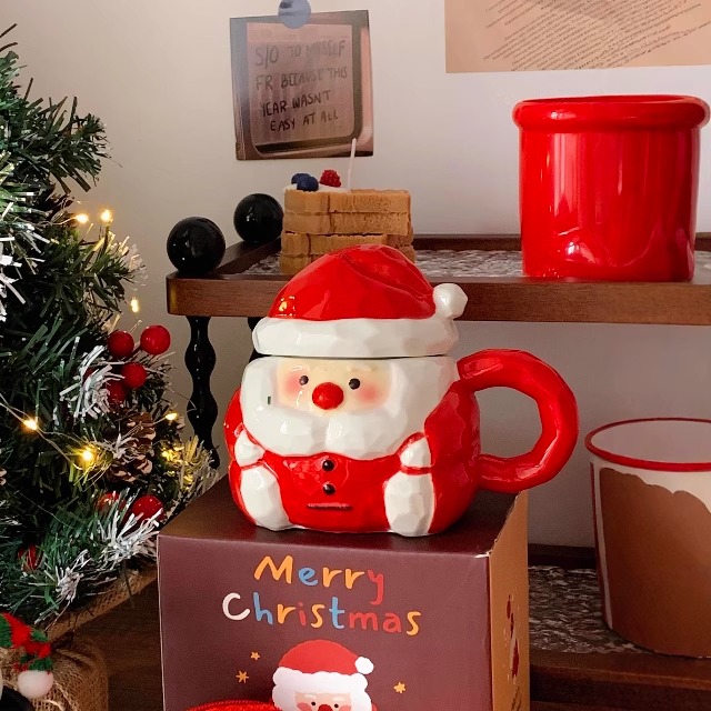 秒戳少女心的圣诞老人杯啊！！