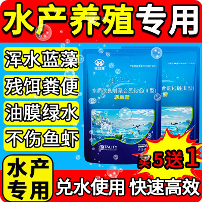 水立清浊水净正品鱼池塘生物污泥水质净化沉淀剂变清水产养殖专用