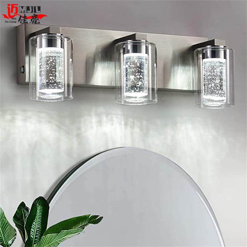 LED气泡柱镜前灯现代浴室壁灯简约梳妆台洗手间浴室过道走廊灯具