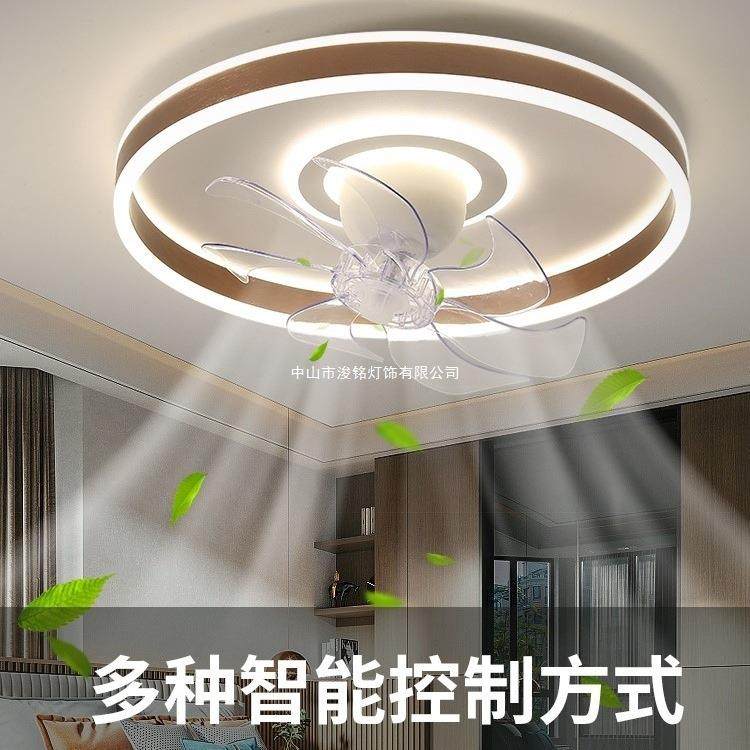 卧室吸顶风扇灯2025年新款家用北欧房间餐厅摇头电扇灯吊扇灯一体