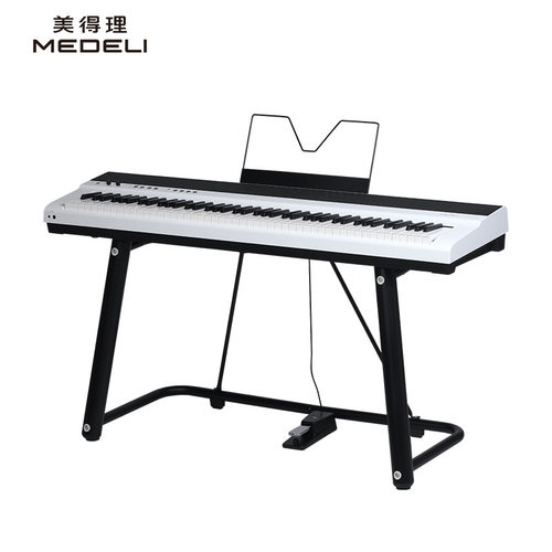 美得理（MEDELI）SAP200便携电钢琴88键重初学专业家用智能 白琴