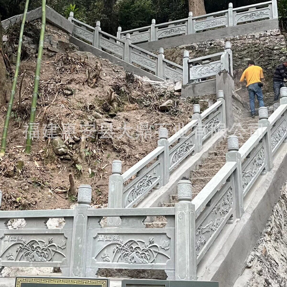 栏杆花岗岩石围墙石柱外墙石雕