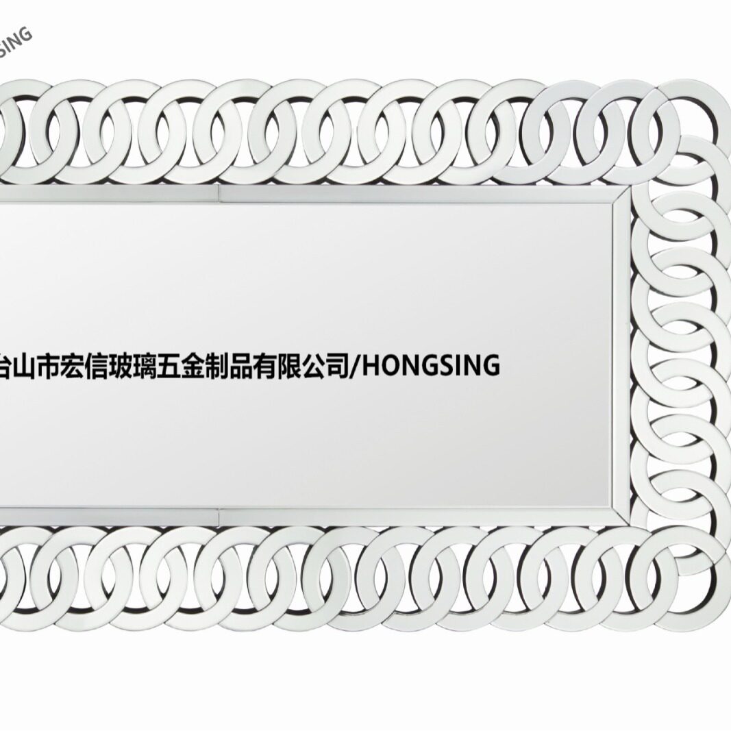 威尼斯镜玻璃银镜挂墙镜装饰壁镜轻奢家具客厅壁饰欧美家装外贸厂