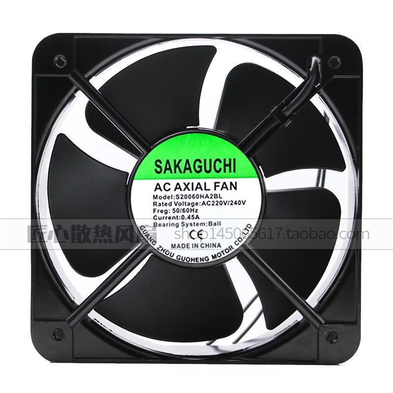 SAKAGUCHI交流风机S20060HA2BL200*200*60220VAC轴流风扇风机