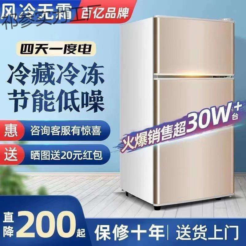一级节能冰箱家用小型租房双门静音宿舍冷藏冷冻电冰箱迷你