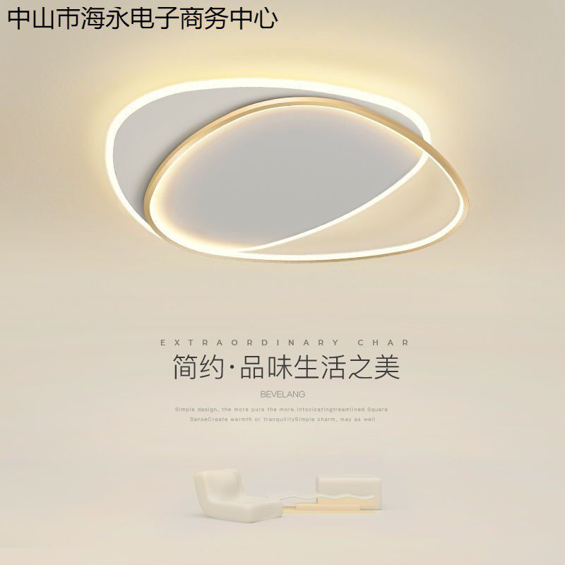吸顶灯简约现代轻奢主卧灯创意北欧网红新款个性卧室房间灯led灯