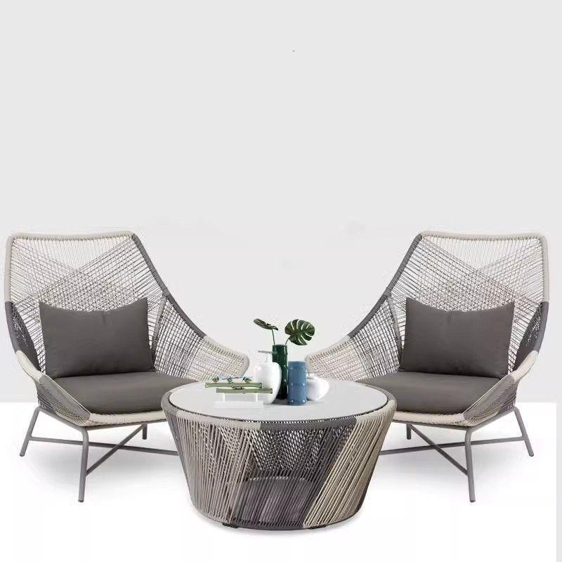 阳台桌椅藤椅三件套户外休闲椅庭院单人休闲家具露台沙发藤编椅子