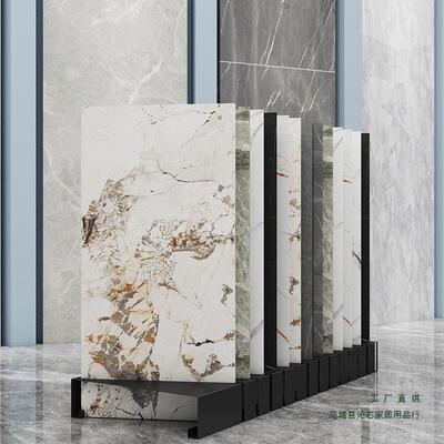 瓷砖展示架木纹砖墙砖色板架石材插架木地板展架斜插式加厚款
