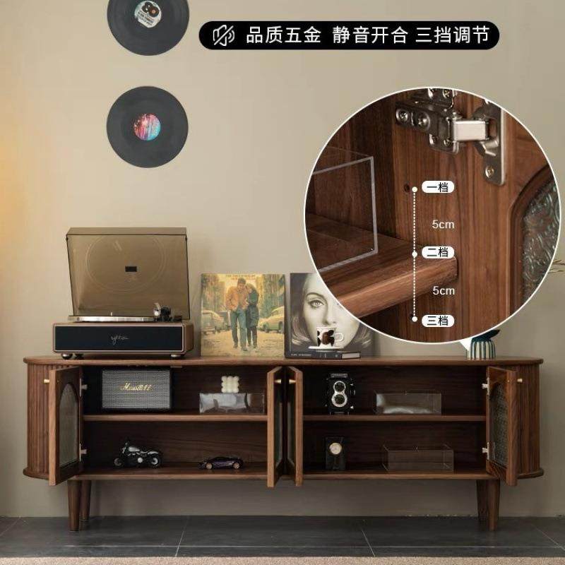 美式北欧法式电视柜复古实木茶几现代客厅简约储物柜收纳轻奢