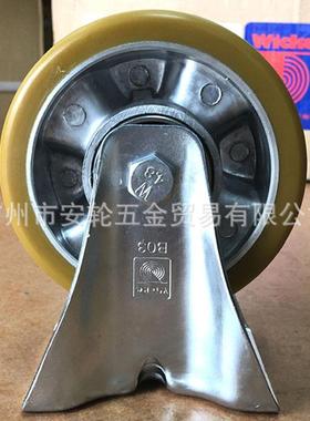 德国WICKE-TOPTHANE威卡5寸聚氨酯铝合金轮芯125mm固定脚轮155456
