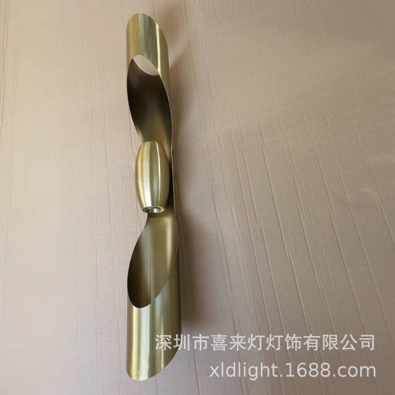 现代轻奢不锈刚壁灯设计师样板房展厅书房客厅过道金色组合装饰灯