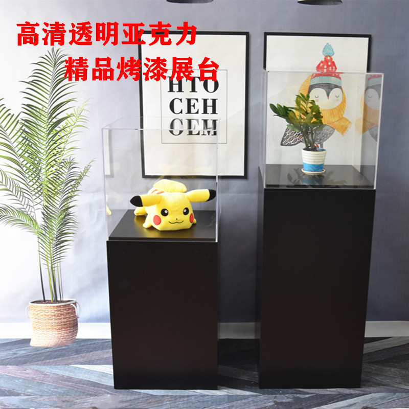 亚克力中岛流水玻璃防尘展示柜