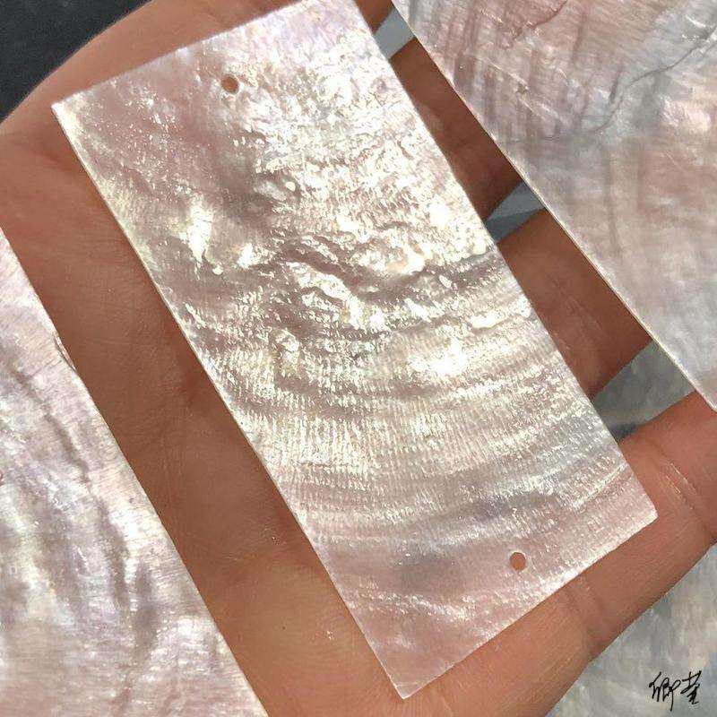 婚庆贝母片窗帘过道贝壳镜贝圆片灯饰挂件风铃装饰材料长方形首饰