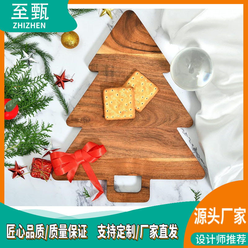 万圣节圣诞节砧板带凹槽用于节日装饰和熟食大量款式托盘砧板