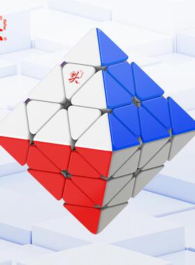 大雁2024磁力转面八面体魔方FTO轴磁定位异形彩益智玩具