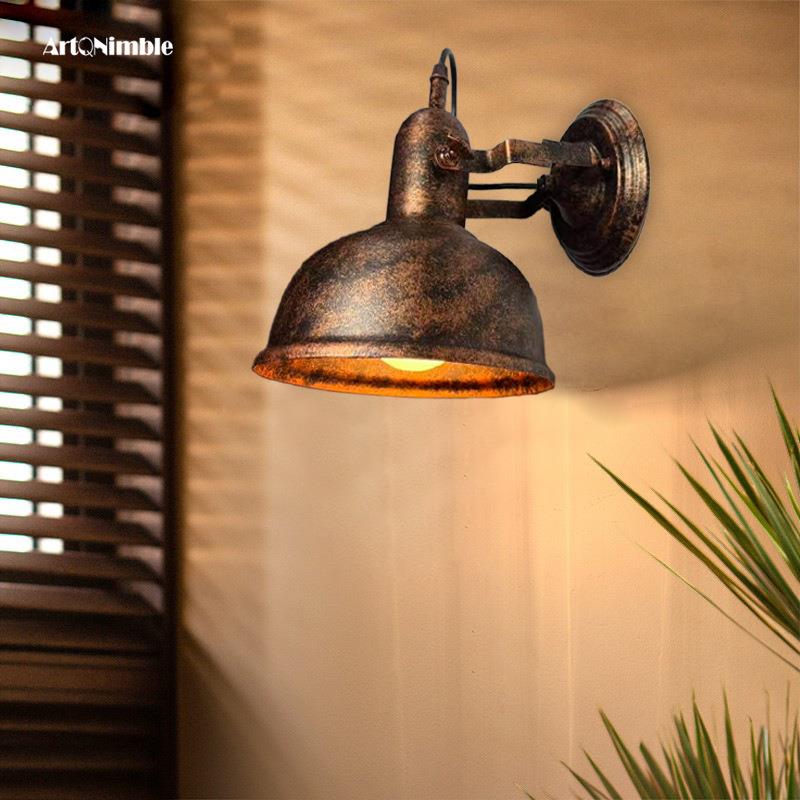 复古工业风餐厅饭店商店门头过道壁灯走廊墙壁灯卧室床头LED灯ART