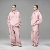 100%棉设计感小众休闲女运动工装 裤 阔腿裤 MISSCHANGE 套装 两件套