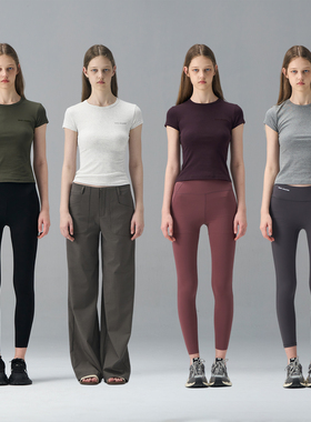 MISSCHANGE设计师品牌 6色入精棉系列 美式复古休闲运动短袖T恤