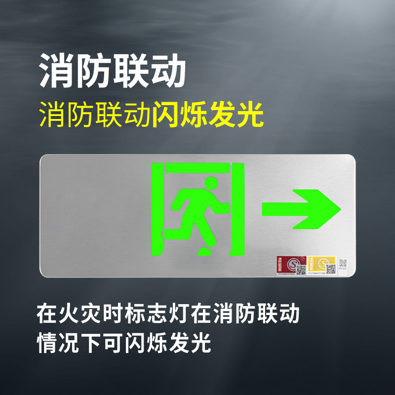 36V集中电源集中控制型标志灯 消防应急安全出口疏散指示牌指示灯