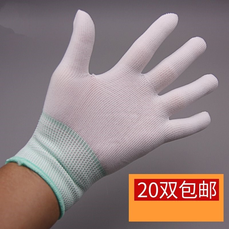 白色手套礼手佛套108大拜手套家用磕长大头专用手套顺滑透气包邮