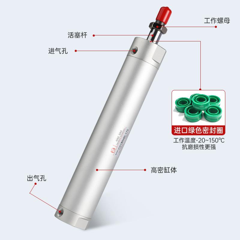 SMC国CG1轻气缸25x产12640型0-32x125-40x150-0x175机械手小型5气