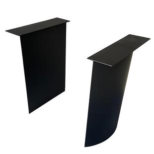 大公板腿桌架碳素钢支金属桌脚支架桌flai办桌桌腿简约铁艺架定作