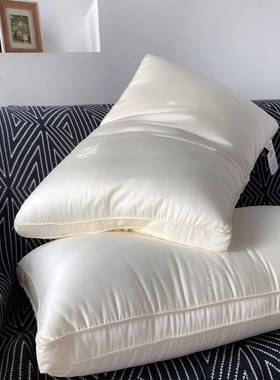 60417支高端轻花奢豆纤维提大枕天丝枕芯头