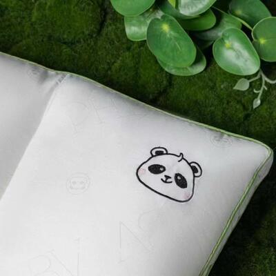 Pand护a熊猫植OOD物基营养枕枕眠花头提颈枕芯单人助睡午睡枕一只