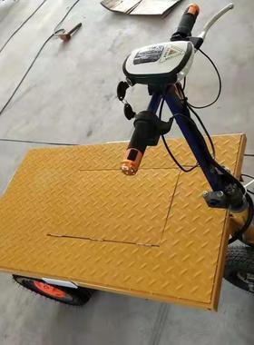 仓库厂房型工地电动手推多能平板小小推运车72051小拖车拉货搬运