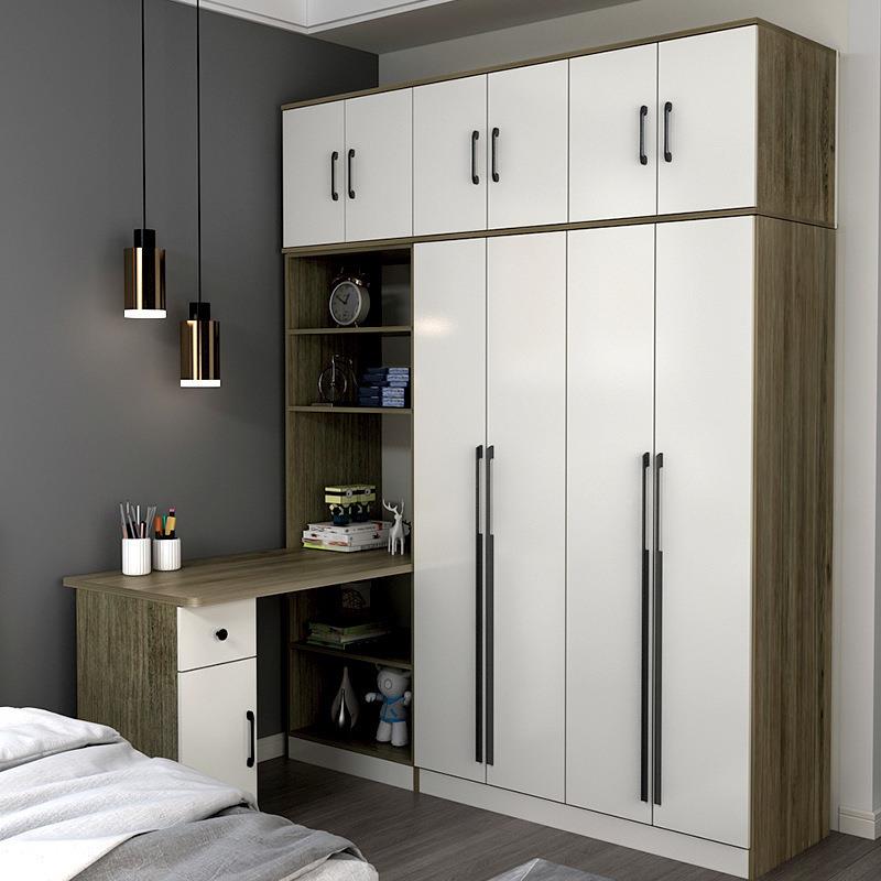 转角连体电脑安衣柜一体带装小户型轻小包电脑桌户AUO书组合柜桌