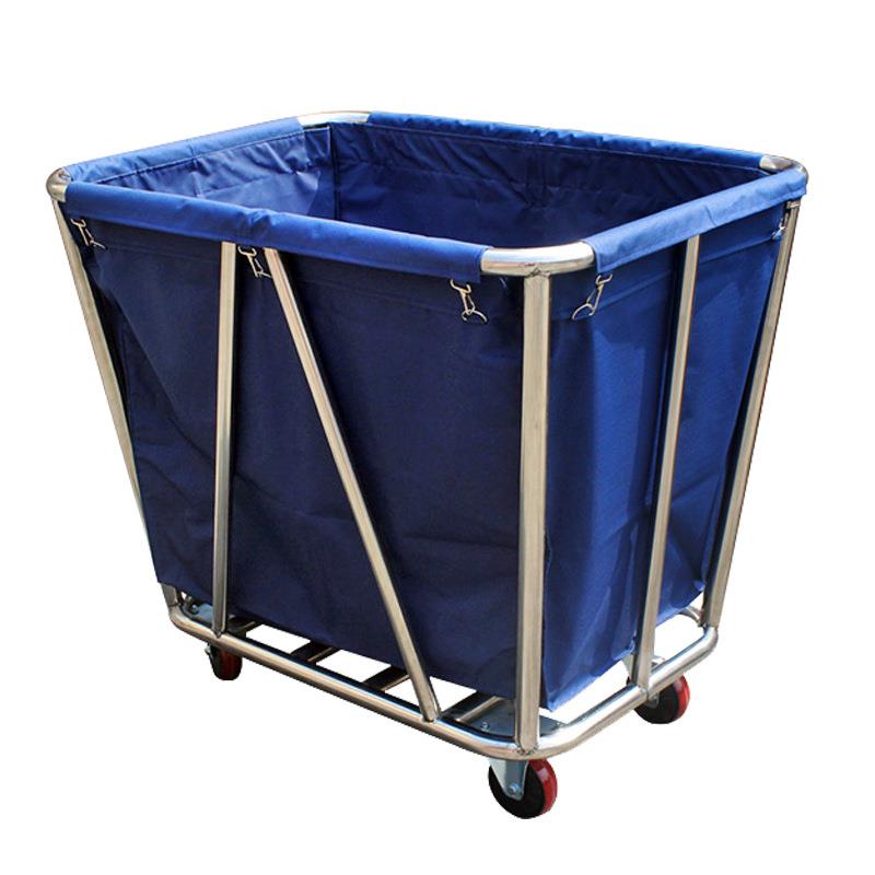 酒店客房不锈钢收手纳清洁务服车锥形推797宾馆衣房布草车洗手推