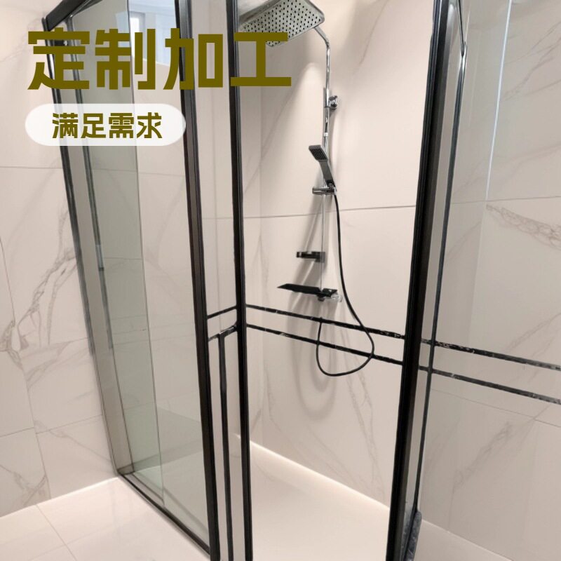 淋浴房浴室家用玻璃扇形干湿分离隔断洗澡间一体封闭式卫生间整体