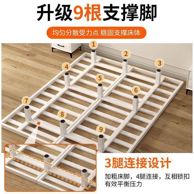 悬浮床ZDF现简无床代头铁架钢架铁艺卧双人床榻榻米主排骨架悬空