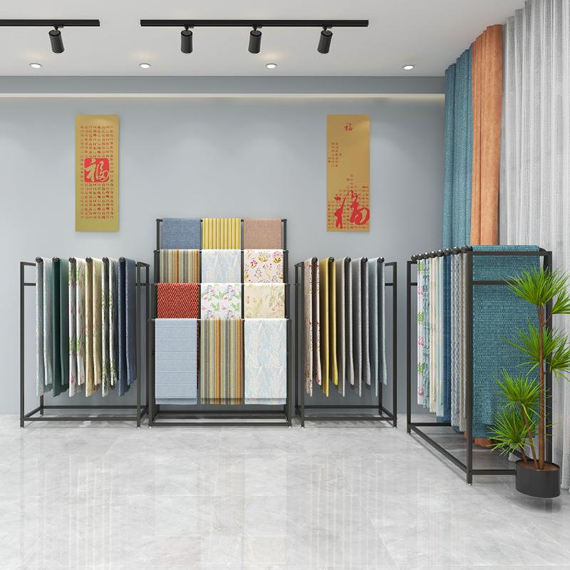 家DQN纺料被子展展示架夏凉纺被毛毯展架家店货架示架布展示架落