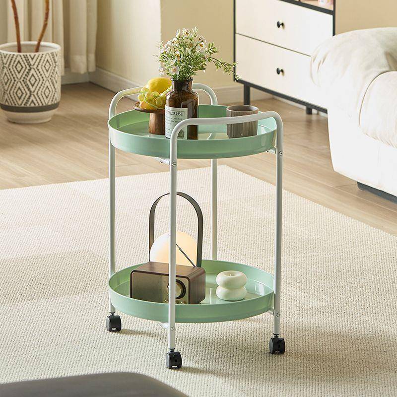 无茶几带轮厅家移用小户型收架卧室床边小型客置物架纳可动沙发边