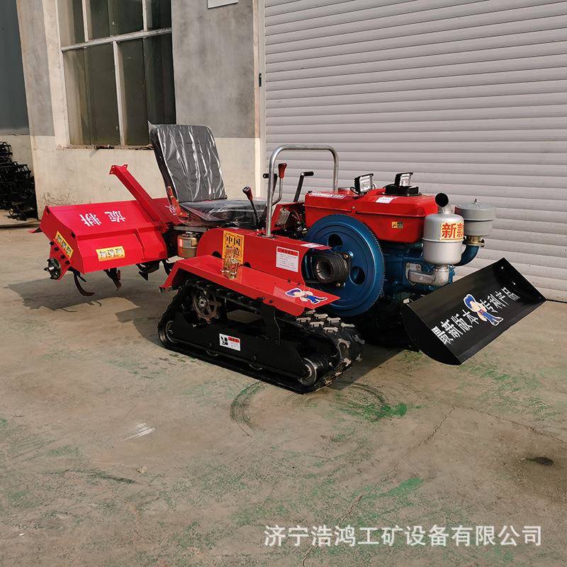 水园旱两用履带式耕机大马力乘坐式农用微耕机旋走IHO式田管自理