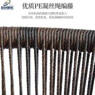 网红茶桌藤椅阳台茶桌椅组合小茶几休闲椅子小户型茶台家用三件套