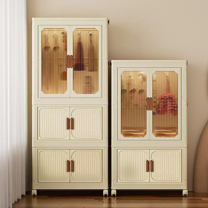 宝宝塑儿料柜婴小衣橱儿童衣服收纳柜免叠X8879安装衣折家用玩具