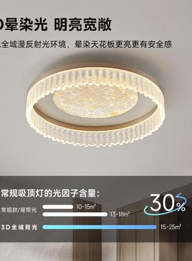 意极简卧室式吸灯现代简约轻顶护眼大气设计感书房80098奢主卧中